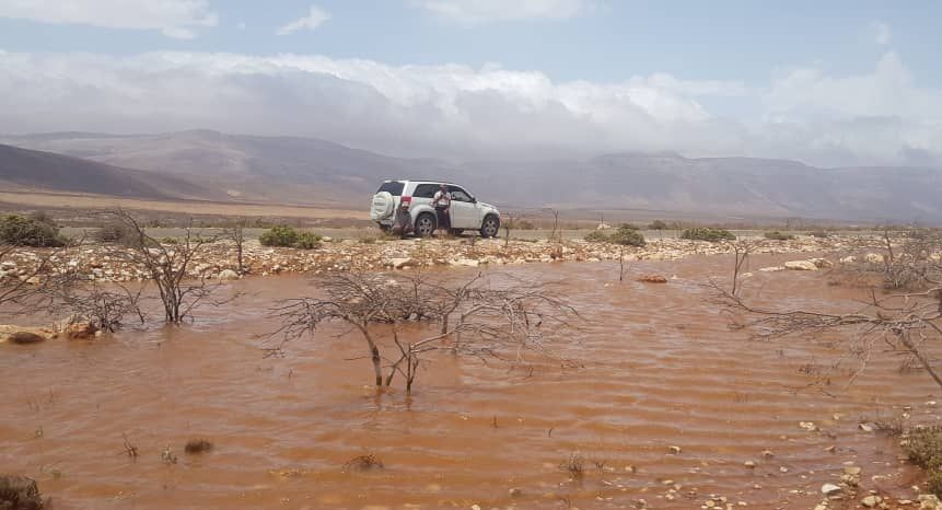 عانت سقطرى في نقطة التقاء بحر العرب والمحيط الهندي من الحالة المدارية بيبارجوي