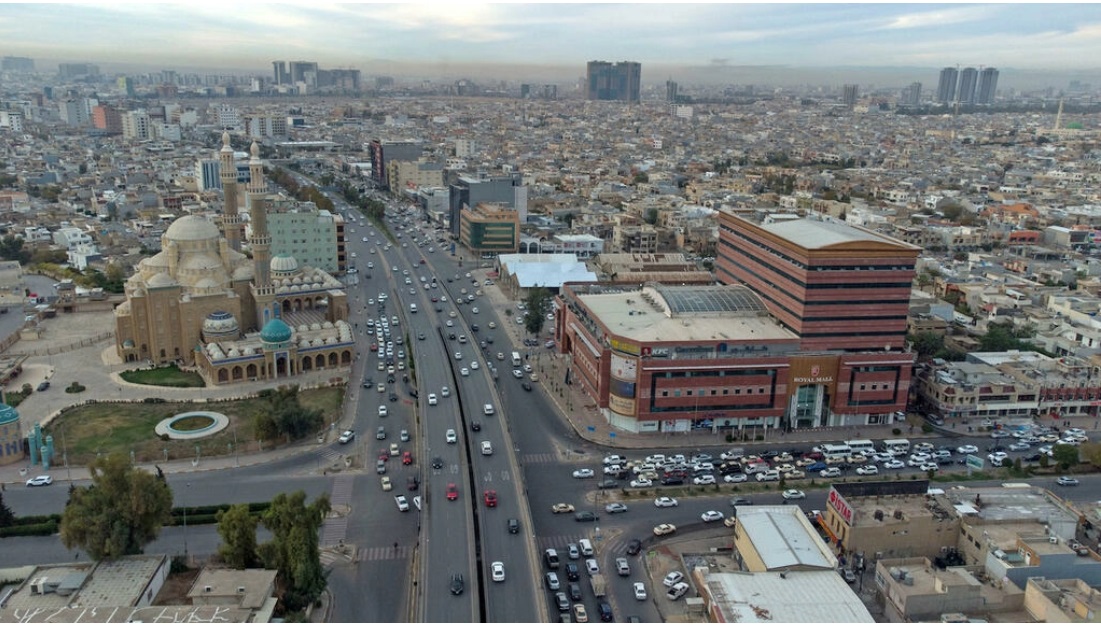 صورة جوية لمدينة أربيل. © أرشيف/أ ف ب
